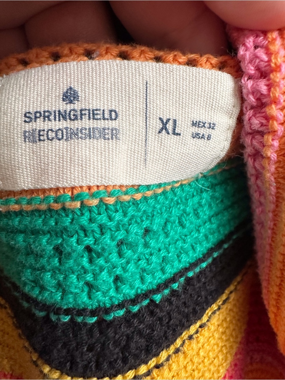 Springfield reconsider boho crochet top size XL
Blouse shirt colorful - Picture 6 of 6